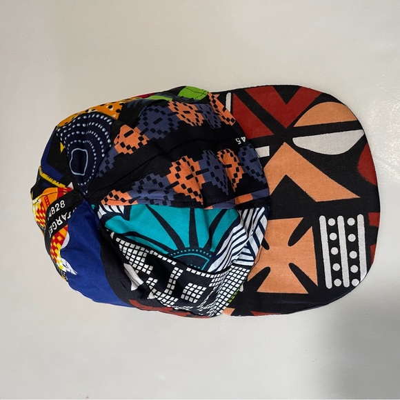 African Print Ankara Handmade Multicolor Bohemian Patchwork Baseball Cap - Picture 6 of 8